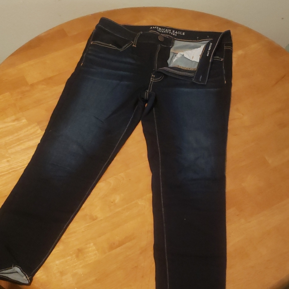 American Eagle jegging crop, indigo